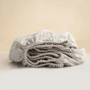 FITTED SHEET - 100% FRENCH LINEN